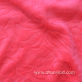 New Design Embossed Double Side Warp Knitted Coral Fleece Fabric For Coat Sofa Cover